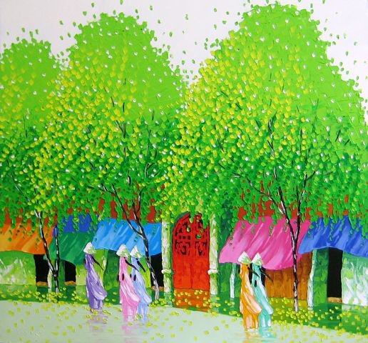 Художник Ван Ту Транг - сезоны года - оригинал