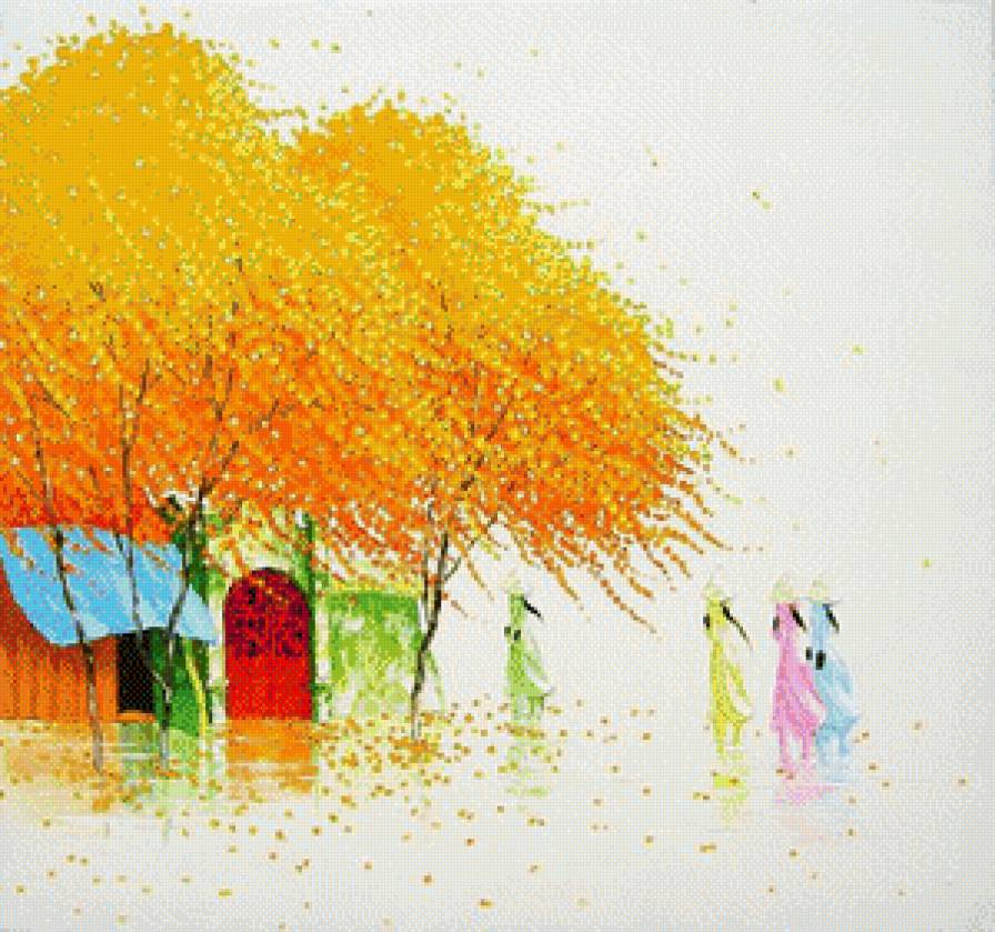 Художник Ван Ту Транг - сезоны года - предпросмотр