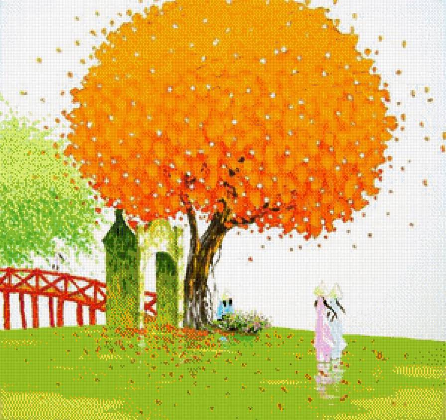 Художник Ван Ту Транг - сезоны года - предпросмотр