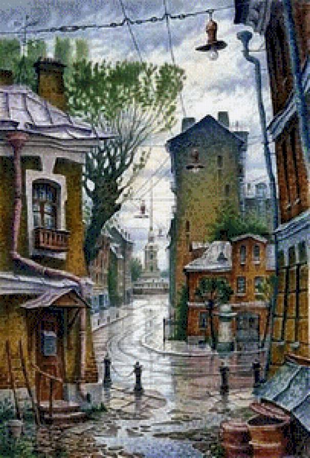 Художник Колбасов - город - предпросмотр