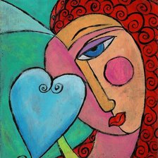 Схема вышивки «дама»