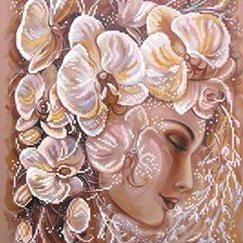 Схема вышивки «Девушка»