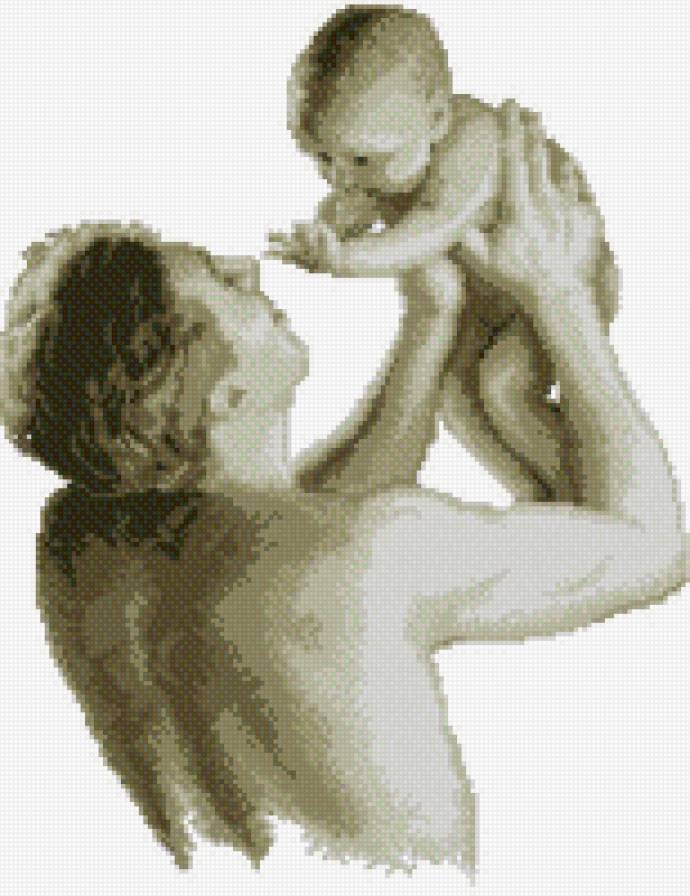 Папа и малыш - нежность, малыш, папа, любовь - предпросмотр