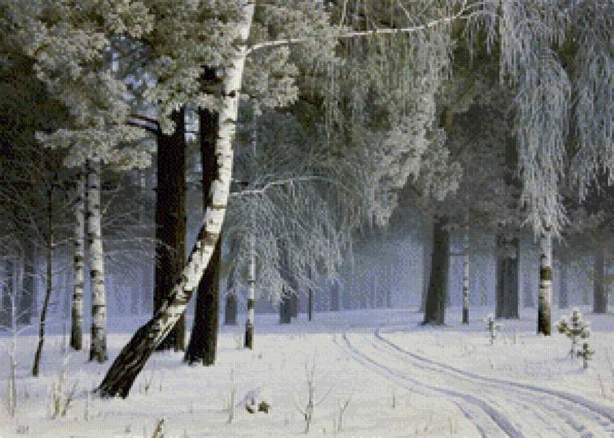 Зимний лес - природа, пейзаж, зимний лес - предпросмотр