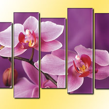 Схема вышивки «Триптих Орхидеи»
