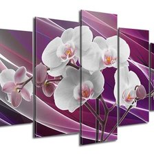 Схема вышивки «Триптих Орхидеи»