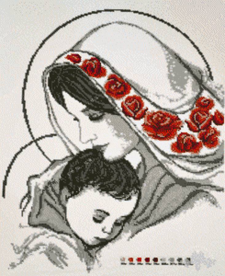 мадонна с младенцем - любовь, малыш, нежность, мадонна - предпросмотр