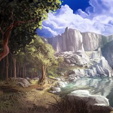 Схема вышивки «Пейзаж»