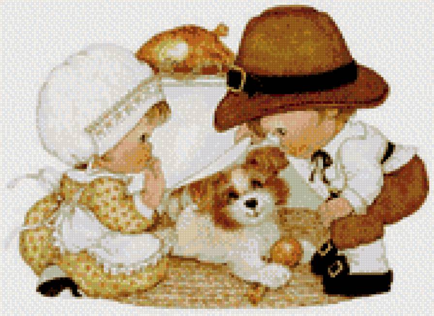 дети с собачкой - предпросмотр