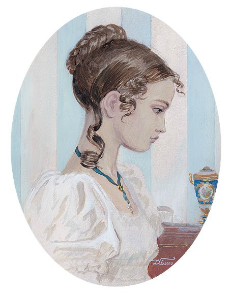 СЕРИЯ  "ПОРТРЕТЫ". БАРЫШНЯ - девица, портрет - оригинал