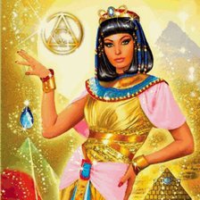Оригинал схемы вышивки «египет, девушка» (№744037)