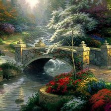 Схема вышивки «пейзаж»