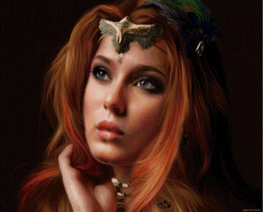 Рыжая - девушка, портрет, рыжеволосая - предпросмотр