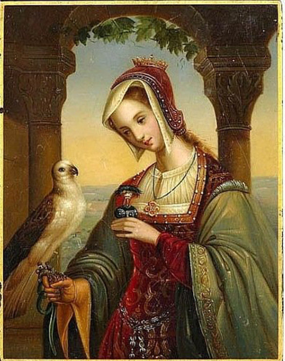 серия ,,женщины с животными" - женщина.птица.попугай - оригинал