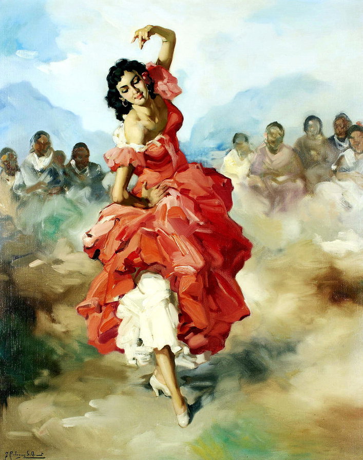 Фламенко - фламенко, танец, девушка. люди - оригинал