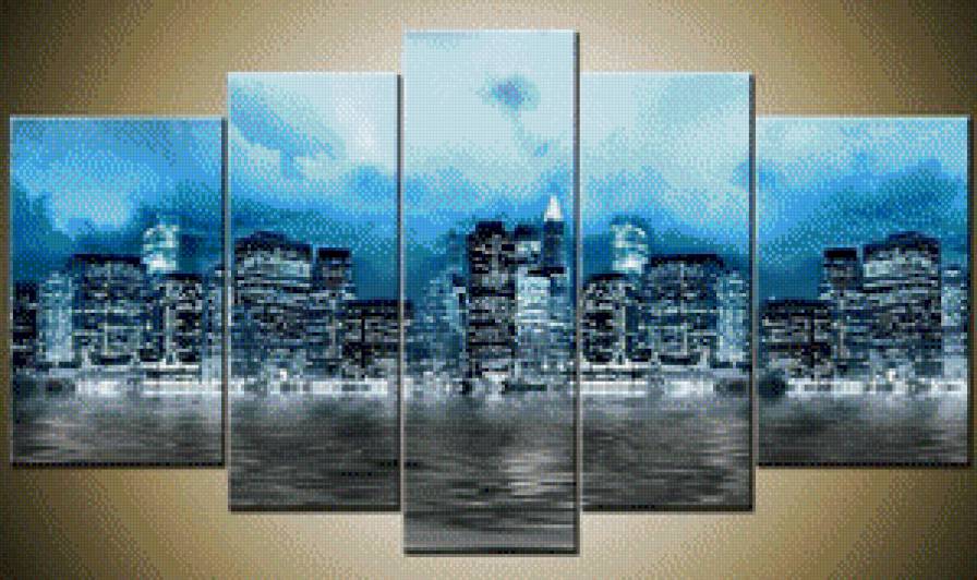 Триптих Город - триптих, город - предпросмотр