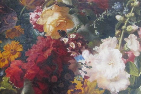 Цветы фрагмент - оригинал