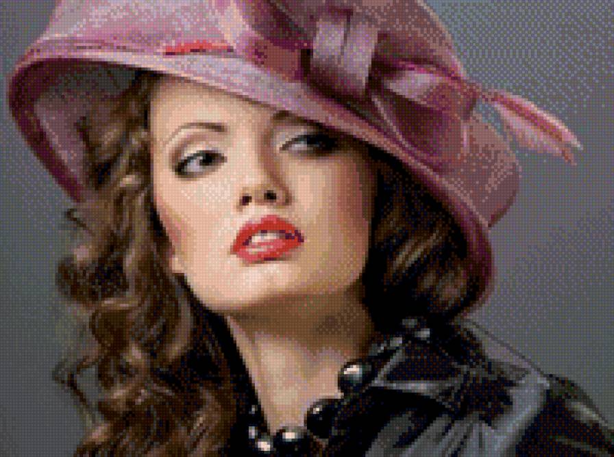 женский образ - девушка, женщина, люди, шляпа, гламур, портрет - предпросмотр