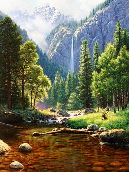 горный пейзаж - природа, пейзаж - оригинал