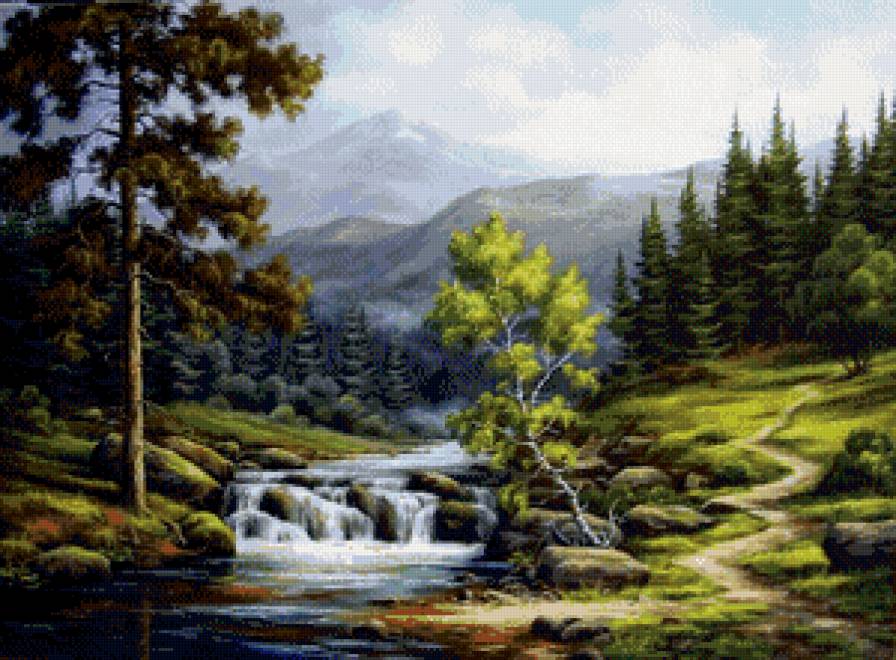 горный пейзаж - пейзаж, природа - предпросмотр