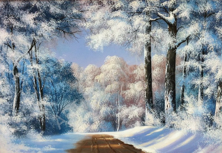 зимний пейзаж - природа, пейзаж - оригинал