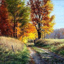 Схема вышивки «осень»