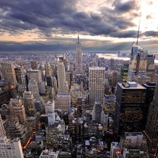 Схема вышивки «Город»