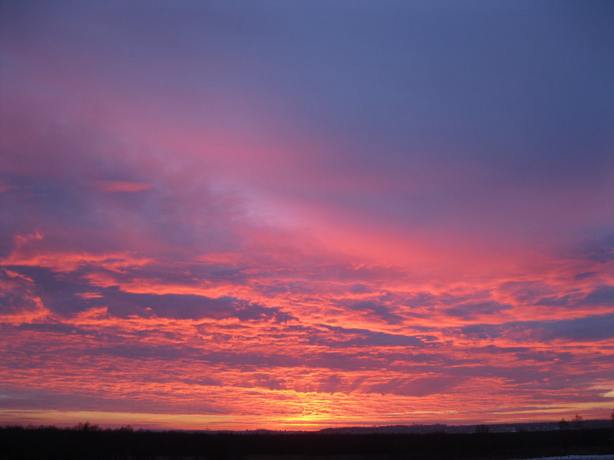 Закат осени - оригинал