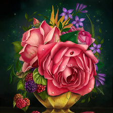 Схема вышивки «Букет»