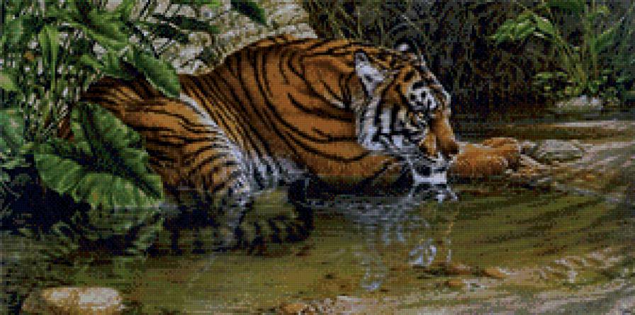 отдых - тигр, дикие животные - предпросмотр