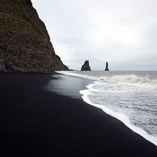 Схема вышивки «черный пляж, Исландия»