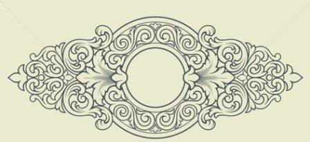 орнамент - орнамент, барокко - оригинал