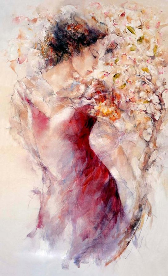 Нежные картины - акварель, картины - оригинал