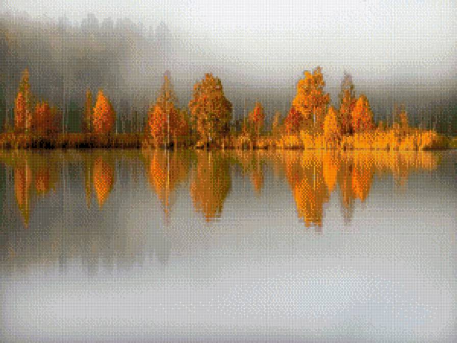 Хрустальное озеро - вода, осень, природа, пейзаж - предпросмотр