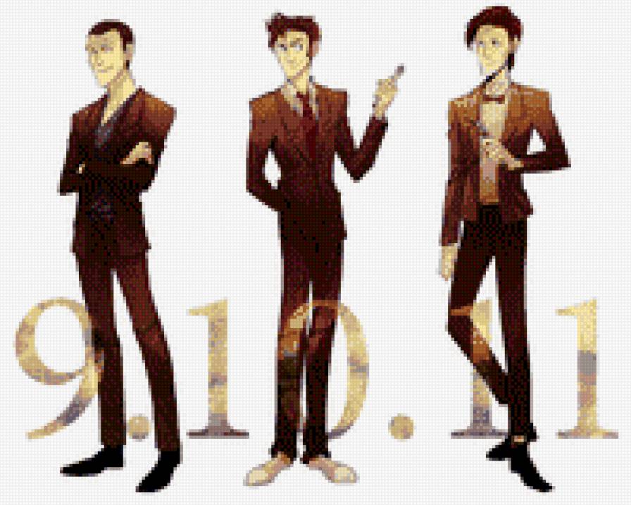 Три Доктора - одиннадцатый., десятый, девятый, доктор кто - предпросмотр