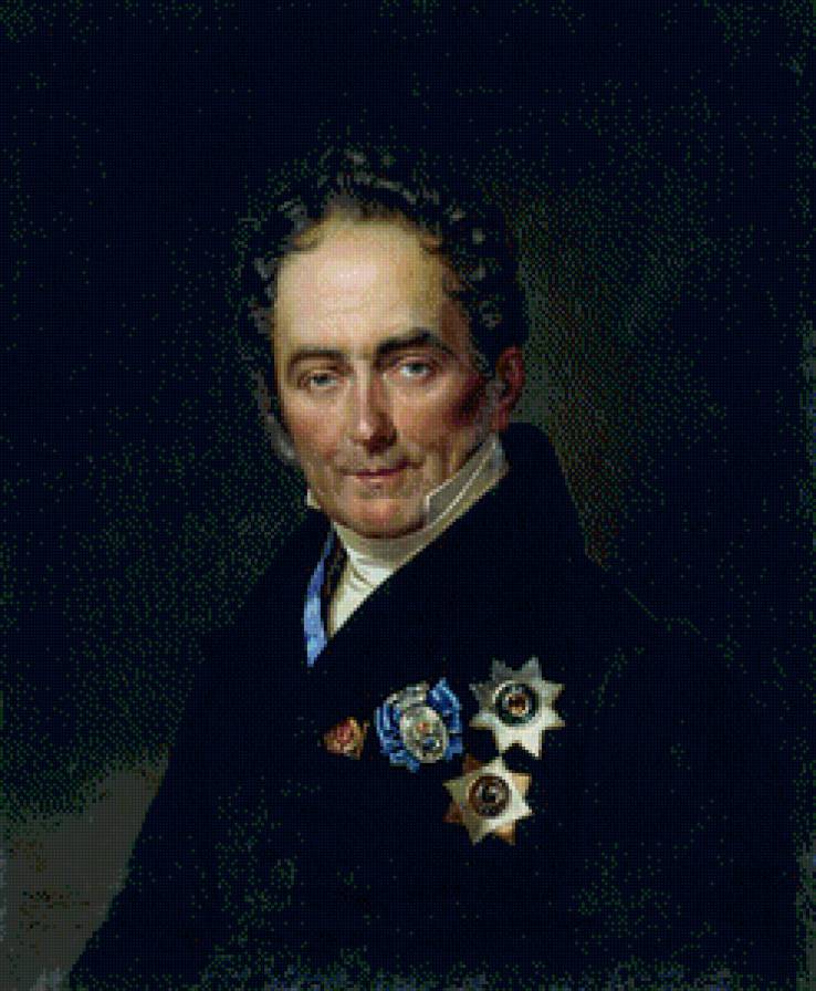 СЕРИЯ  "ПОРТРЕТЫ".  ПОРТРЕТ ГРАФА В.П. КОЧУБЕЯ - портрет, граф, звезда, мундир, орден - предпросмотр