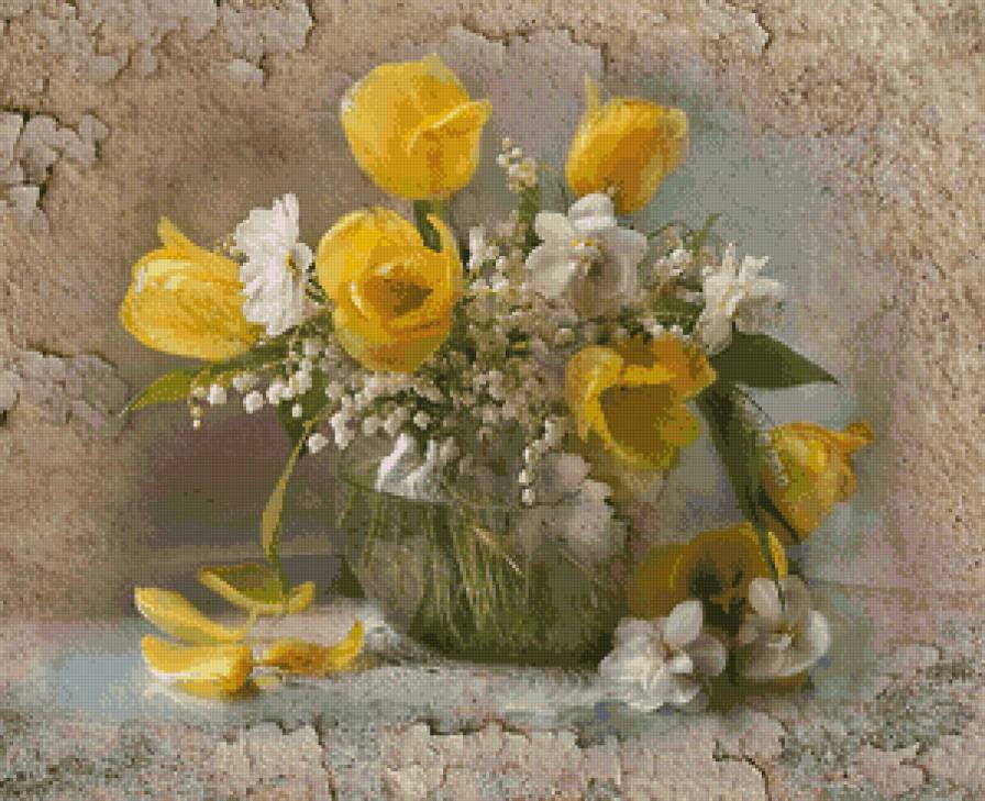 Желтые тюльпаны - цветы - предпросмотр