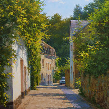 Схема вышивки «город»