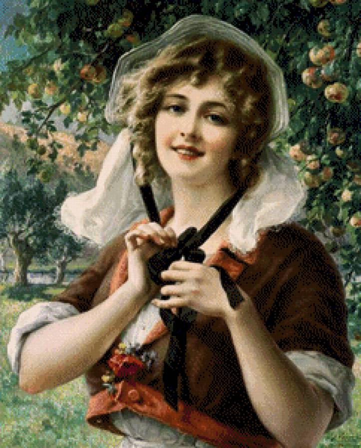 портрет девушки - картина - предпросмотр