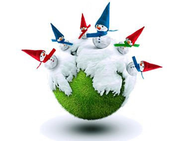 Где-то на белом свете.. - снеговики - оригинал