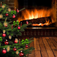 Схема вышивки «У камина»