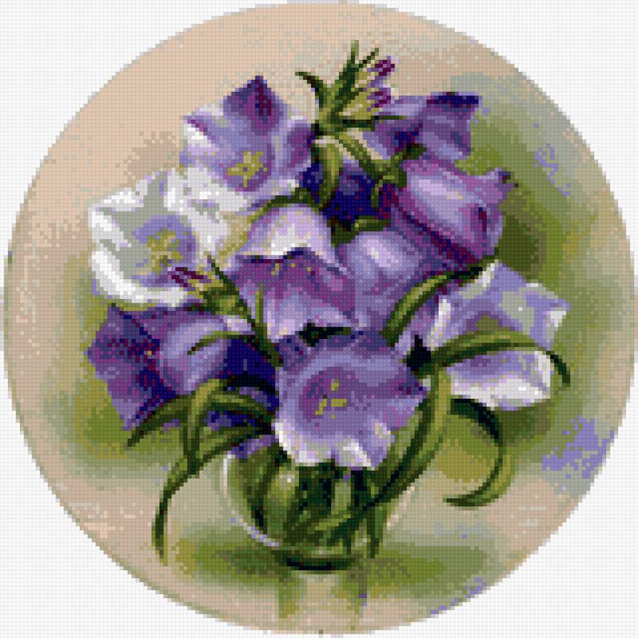 Букет колокольчиков - колокольчики, цветы, букет - предпросмотр