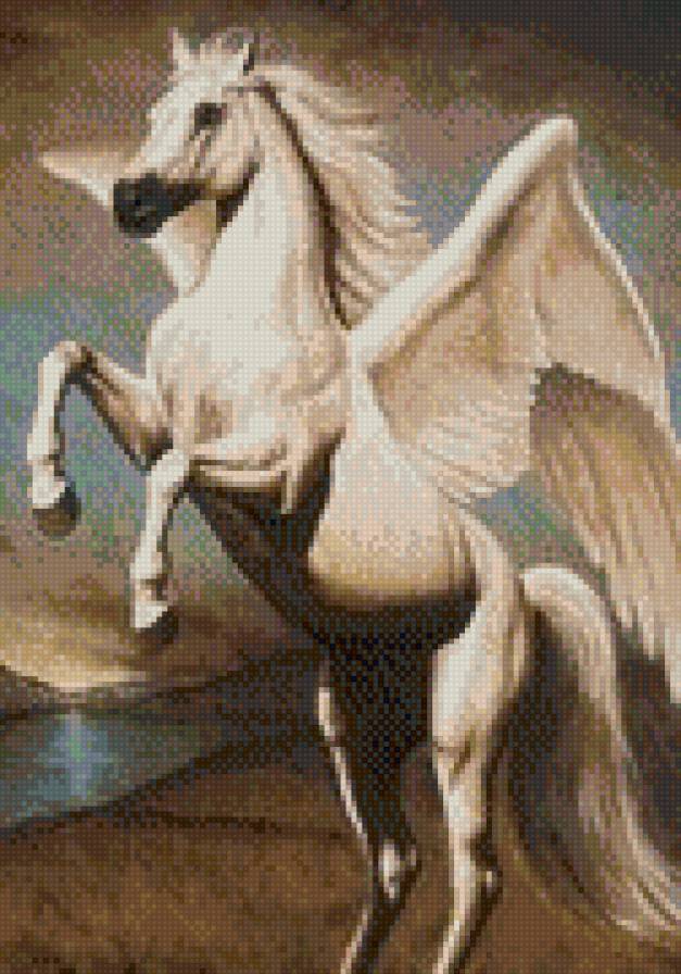 Пегас - вода, лошадь, пегас - предпросмотр