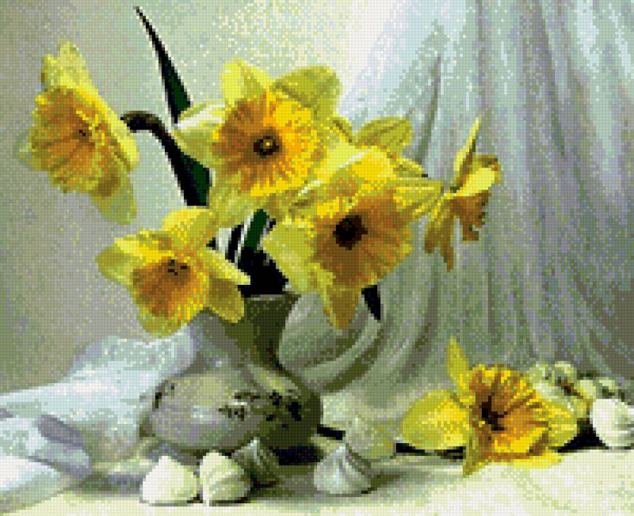 Нарцыссы - нарциссы, букет, цветы - предпросмотр