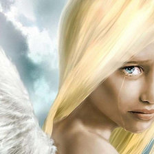 Схема вышивки «плачущий ангел»