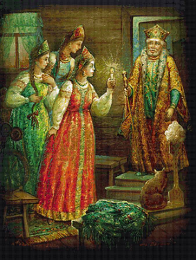 три девицы под окном... - сказка - предпросмотр