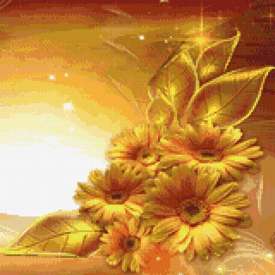 Цветы - желтые, цветы, ромашки - предпросмотр