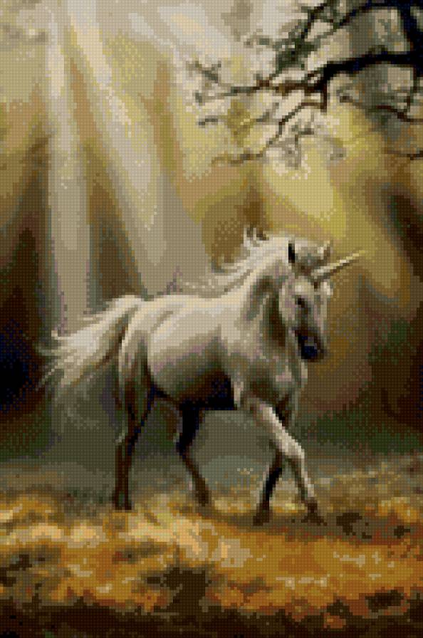 Единорог - лес, единорог - предпросмотр