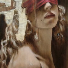 Схема вышивки «дева»