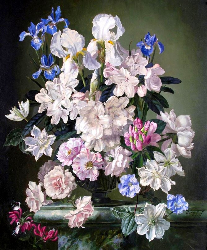 Букет цветов - цветы, живопись, букет - оригинал